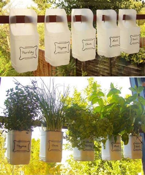 Recycled Milk Bottle Planter Low Budget Diy Garden Pots And