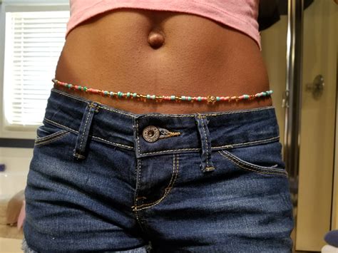 waist beads beaded belly chain seed beads african waist etsy