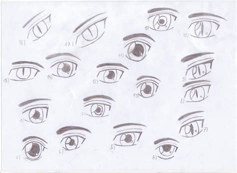 Anime Eyes Practice By Sigmaspirit On Deviantart