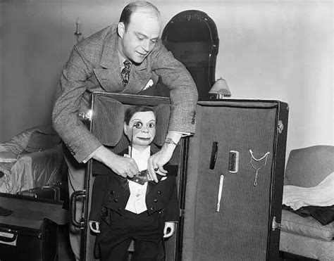 Old Tv Radio Photo Ventriloquist Edgar Bergen And Dummy Charlie