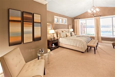Elegant Transitional Bedroom With Leather Tufted Seating