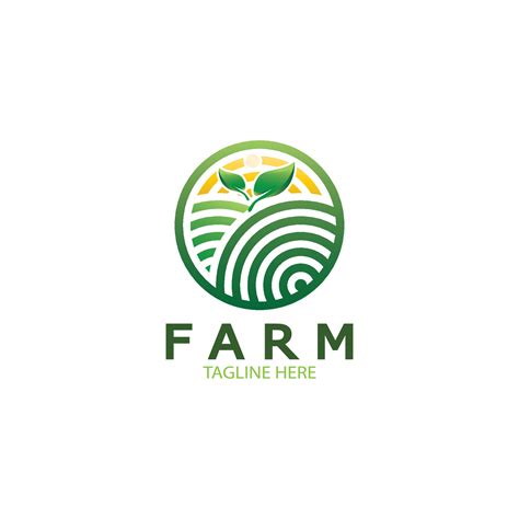 Farm Agriculture Organic Logo Design Illustration Of Agriculture