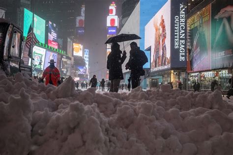 Historic Blizzard Juno In New York City That Never Sleeps Takes A