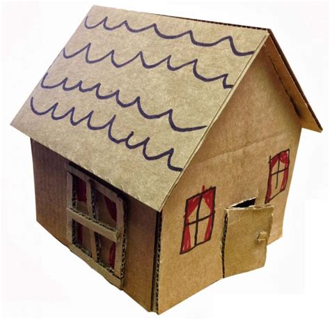 Little Cardboard Houses Art Projects For Kids