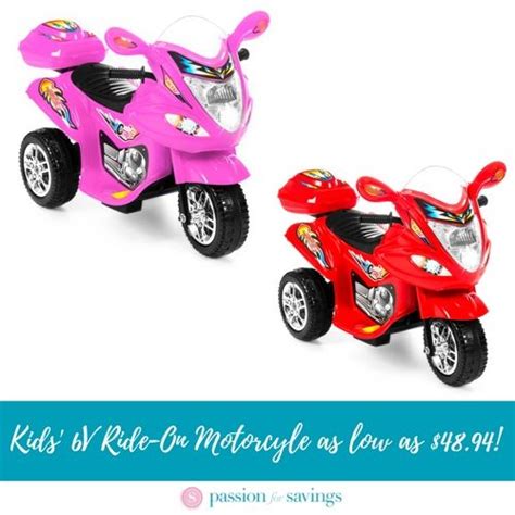 Kids Ride On 6v Motorcycle Only 4894 Kids Ride On Motorcyle Pink