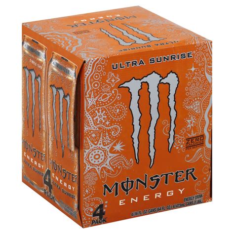 Ultra Sunrise Energy Drink Monster 4 X 16 Fl Oz Delivery Cornershop