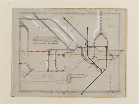 Original Sketch For The London Underground Railways Map Beck Henry C