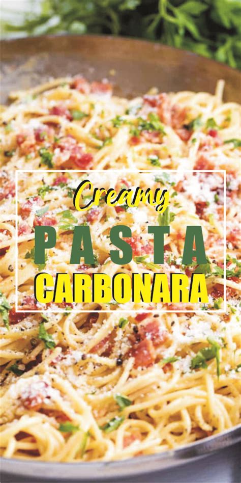 Creamy Pasta Carbonara Recipeblogs