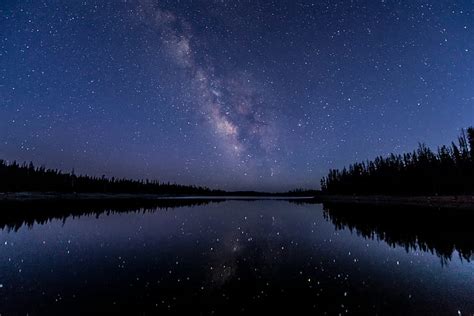 Hd Wallpaper Milky Way Lake Reflection Stars Hd 4k 5k Nature