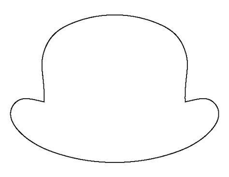 Printable Bowler Hat Template