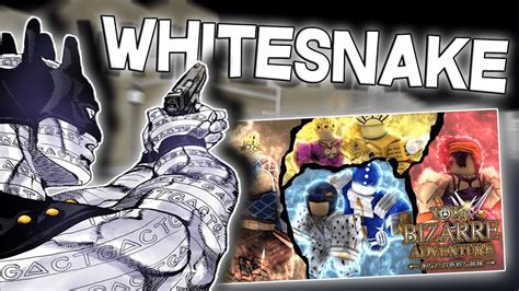 The items you receive will have a different color than the original and will have a different name. NEW WHITESNAKE STAND IN YBA! | Your Bizarre Adventure ...