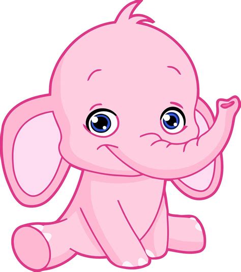 Free Pink Baby Elephant Clip Art Peepsburgh