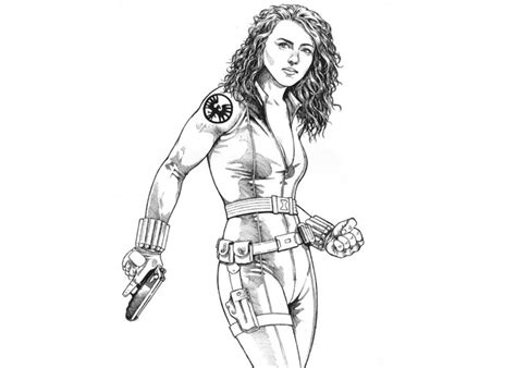 Black Widow Coloring Pages