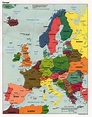 InterOpp.org - Political map of Western Europe, large, 1998