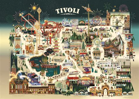 Tivoli Maps Design Graphique Graphic Design Illustration Illustration