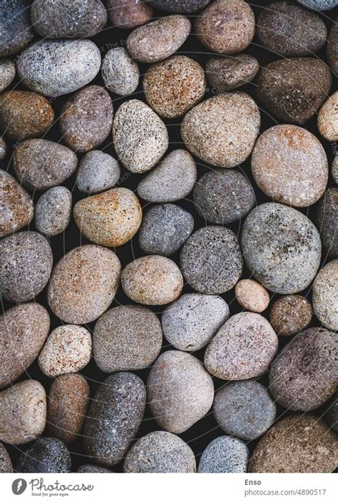 Natürliche Kiesel Textur Meer Steine Stimmungsvollen Hintergrund Zen