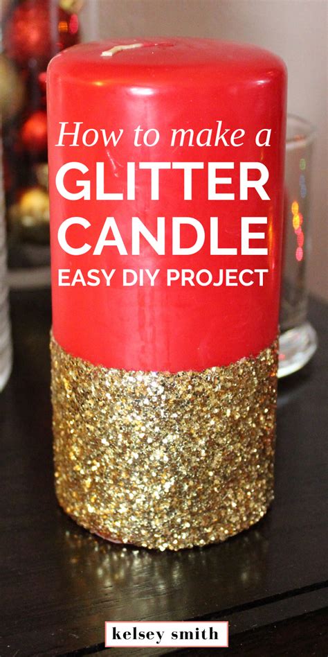 Diy Glitter Candle Glitter Candles Diy Glitter Candles Glitter Diy