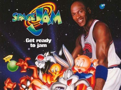 He thought that playing against young talent full of. Publicity poster for Space Jam (Warner Bros., 1996) with ...