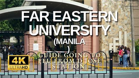 4k Walk From D Jose Station To Feu Tamaraw Manila Campus Via Recto 2022 Youtube