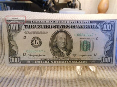 1950 D Federal Reserve Note One Hundread Dollar Star Note
