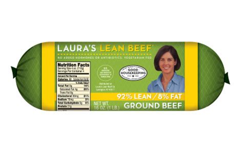 Laura S Lean Beef Ground Beef 92 Lean 1 Lb King Soopers