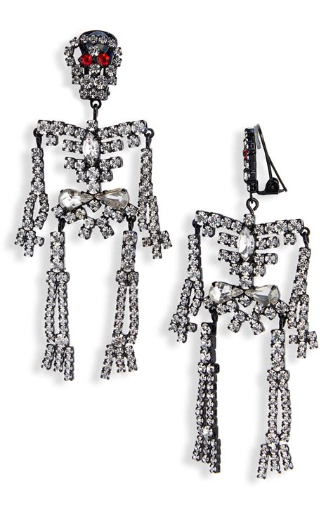 Ashley Williams Skeleton Clip On Earrings Nordstrom Clip On Earrings Skeleton Earrings