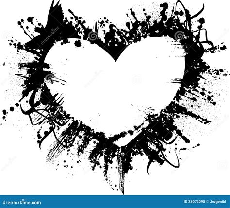 Grunge Heart Stock Vector Illustration Of Greeting Design 23072098