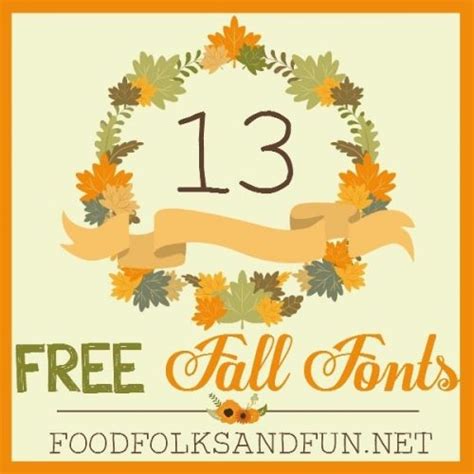 13 Free Fall Fonts My Favorite Cozy Finds Food Folks And Fun