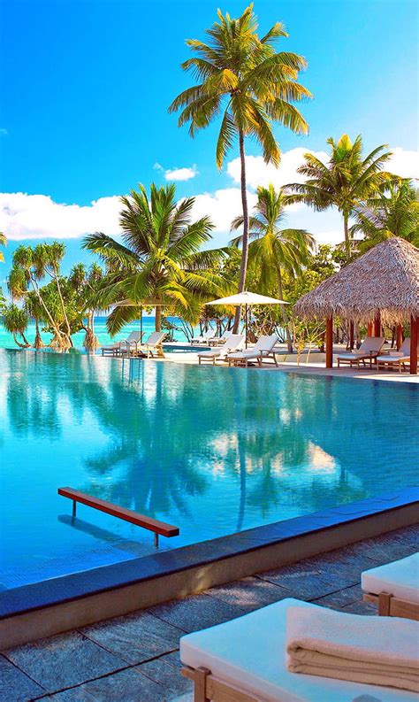 Maldives Resort Holiday Island Maldives Pool Resort Tropical