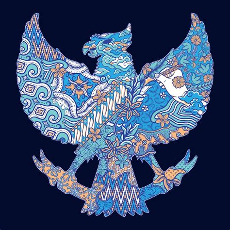 Poster Burung Garuda Coretan