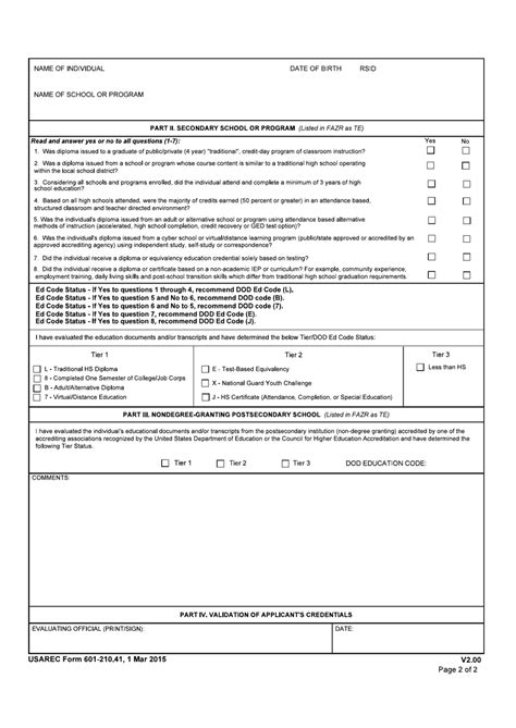 Usarec Form 601 21041 Fill Out Sign Online And Download Fillable