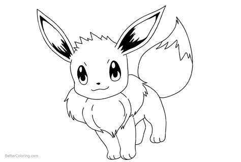 Free Printable Eevee Coloring Pages Coloring Pages