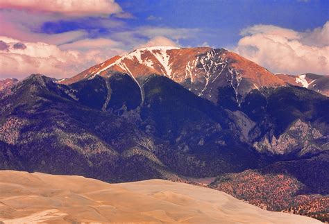 Rocky Mountains And Sand Dunes Photograph By James Bo Insogna