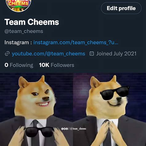 Team Cheems On Twitter 10000