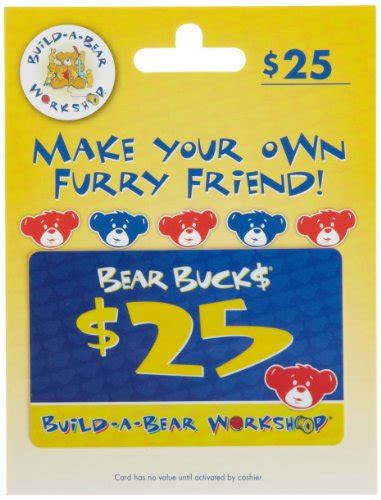 Build A Bear T Card 25 Shop Tcards