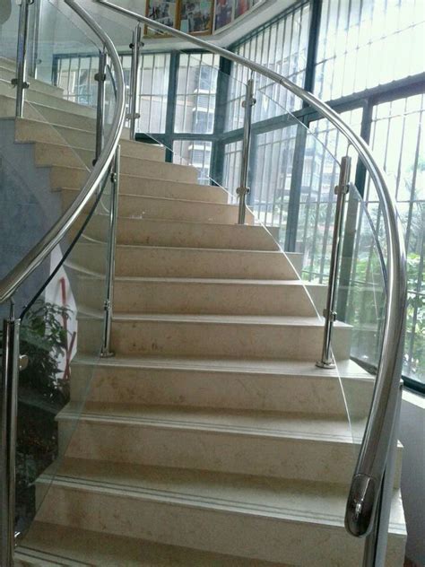 For example, a railing system for a beachfront hotel would require 316 stainless steel exclusively to. Curved glass railing system for staircase