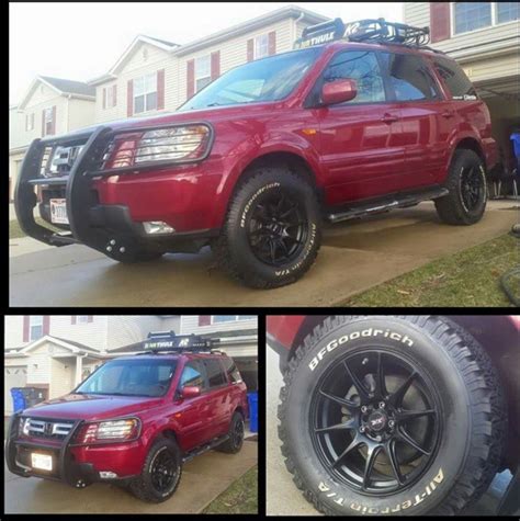 Honda Pilot Lifted Off Road Rack Steel Bumper Darkaray Lifted Hondas