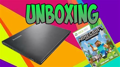 Unboxing Laptop Lenovo G50 Y Minecraft Xbox 360 Edition