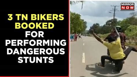 Tamil Nadu News 3 Bikers Detained For Performing Dangerous Stunts