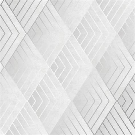 Chevron Geometric Wallpaper Stone Silver Wallpaper From