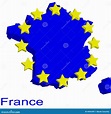 Carte De Forme De La France Illustration de Vecteur - Illustration du ...