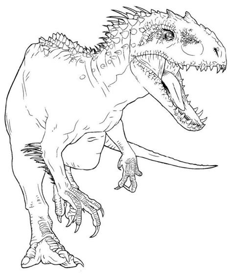 Indominus Rex Coloring Page K5 Worksheets Dinosaur Coloring Pages