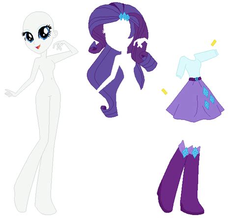 Let's help her find the perfect new look. Equestria Girls Rarity Base 02 by SelenaEde on DeviantArt