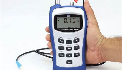 gauss meter with probe