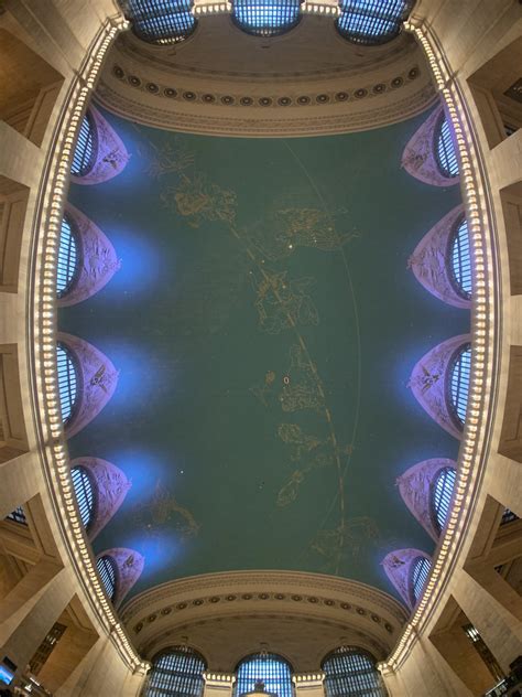 Fisheye View Of Grand Central Terminals Celestial Ceiling Rnyc