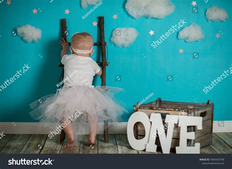 First Birthday One Year Old Girl Stock Photo 1895435758 Shutterstock