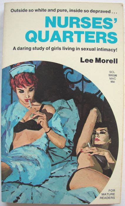 Nurses Quarters Pulp Fiction Art Vintage Lesbian Pulp Fiction Book
