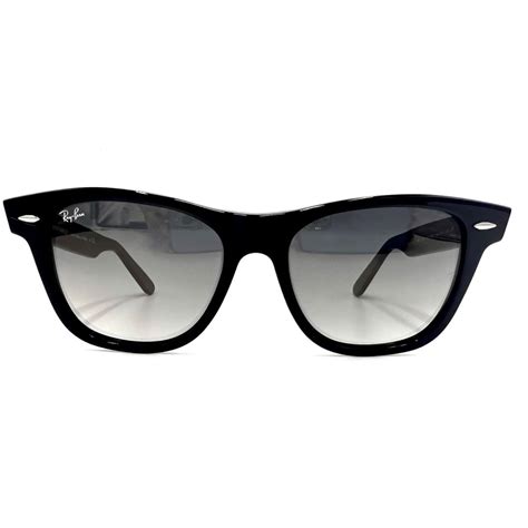 Ray Ban Wayfarer Sunglasses Rb 2140 90132 50mm Black Frame Gradient
