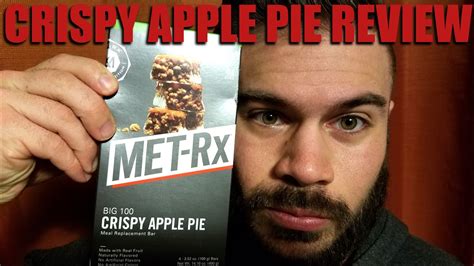 Met Rx Crispy Apple Pie Bar Review Youtube