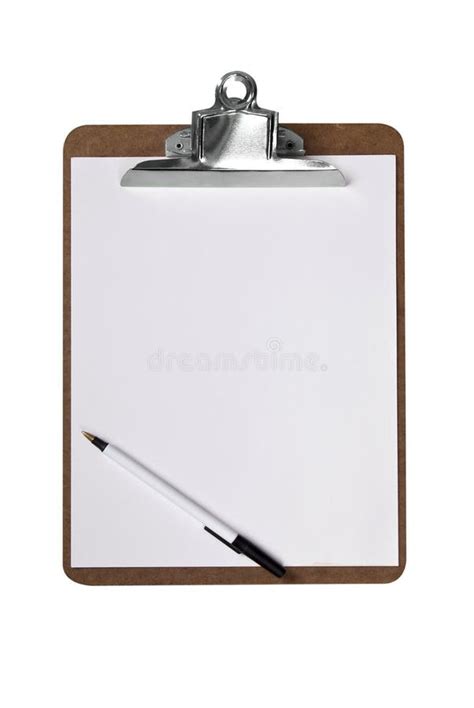 Clip Board With Paper Stock Image Image Of Message Board 3344309